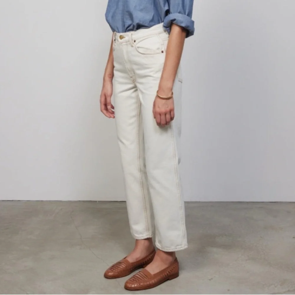 B SIDES tile white Louis Jeans - Picture 1 of 7